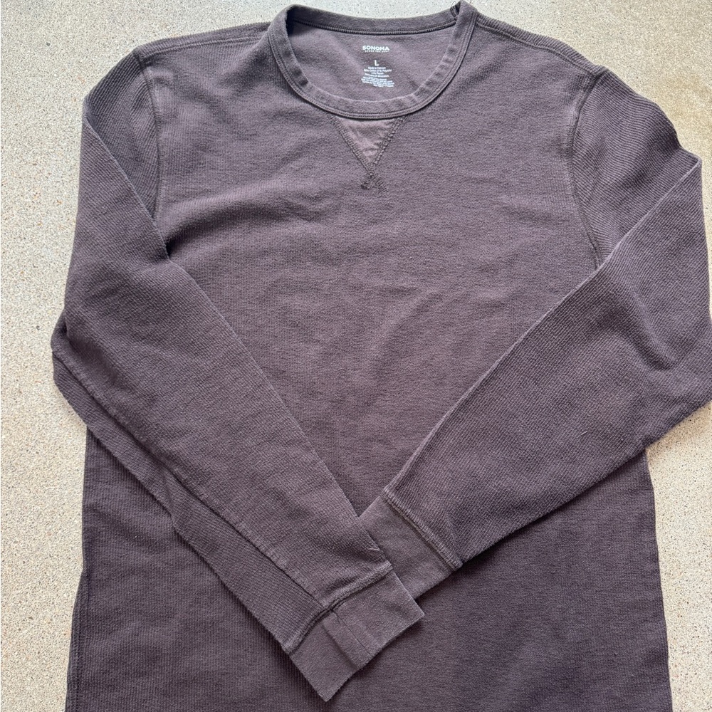 Brown long sleeve tee